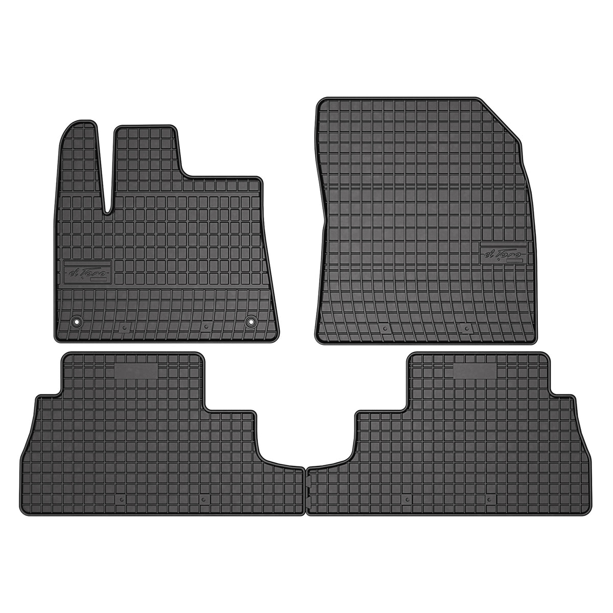 OMAC Alfombrillas De Coche para Fiat Doblo 3 2022-2024 Negro Goma 4x