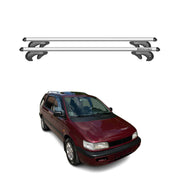 Menabo Barras de Techo Baca para Mitsubishi Space Wagon 1999-2003 Gris Alu 2Pza