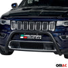 Bull Barra Frontal para Jeep Grand Cherokee 2013-2017 Negro Brillante Acero 1Pza