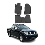 OMAC Alfombrillas De Coche para Nissan Navara 2010-2015 Negro Goma TPE 4Pza