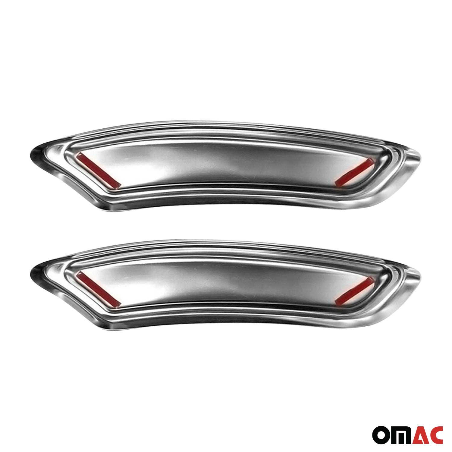 Marco de Punta de Escape para VW Passat B8 2014-2019 Plata Acero 2Pcs