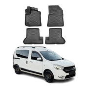 OMAC Alfombrillas De Coche para Dacia Dokker 2012-2021 Negro Goma TPE 4Pza