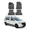 OMAC Alfombrillas De Coche para Dacia Dokker 2012-2021 Negro Goma TPE 4Pza