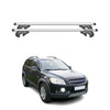 Menabo Barras de Techo Baca para Chevrolet Captiva 2006-2018 Gris Aluminio 2Pza