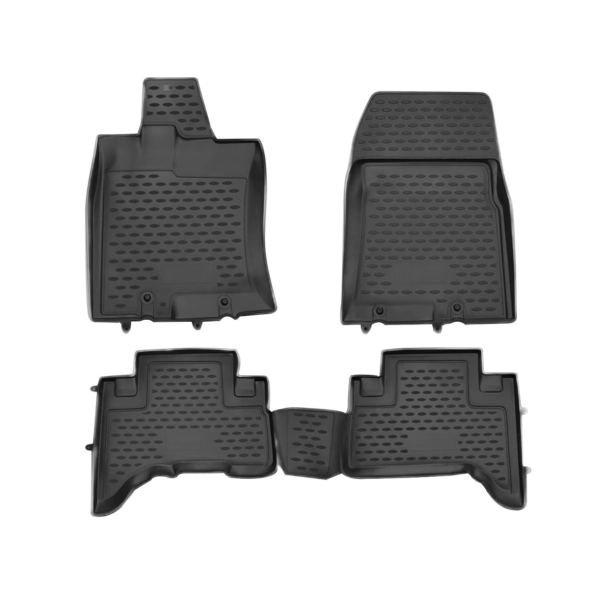 OMAC Alfombrillas De Coche para Toyota FJ-Cruiser 2007-2014 Negro Goma TPE 4Pza