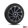 Sparco Varese Tapacubos 15 Pulgadas Universal Negro Plata ABS Plástico