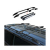 Rieles & Barras de Techo Coche para Peugeot Partner Tepee 2008-2018 Negro Alu 4x