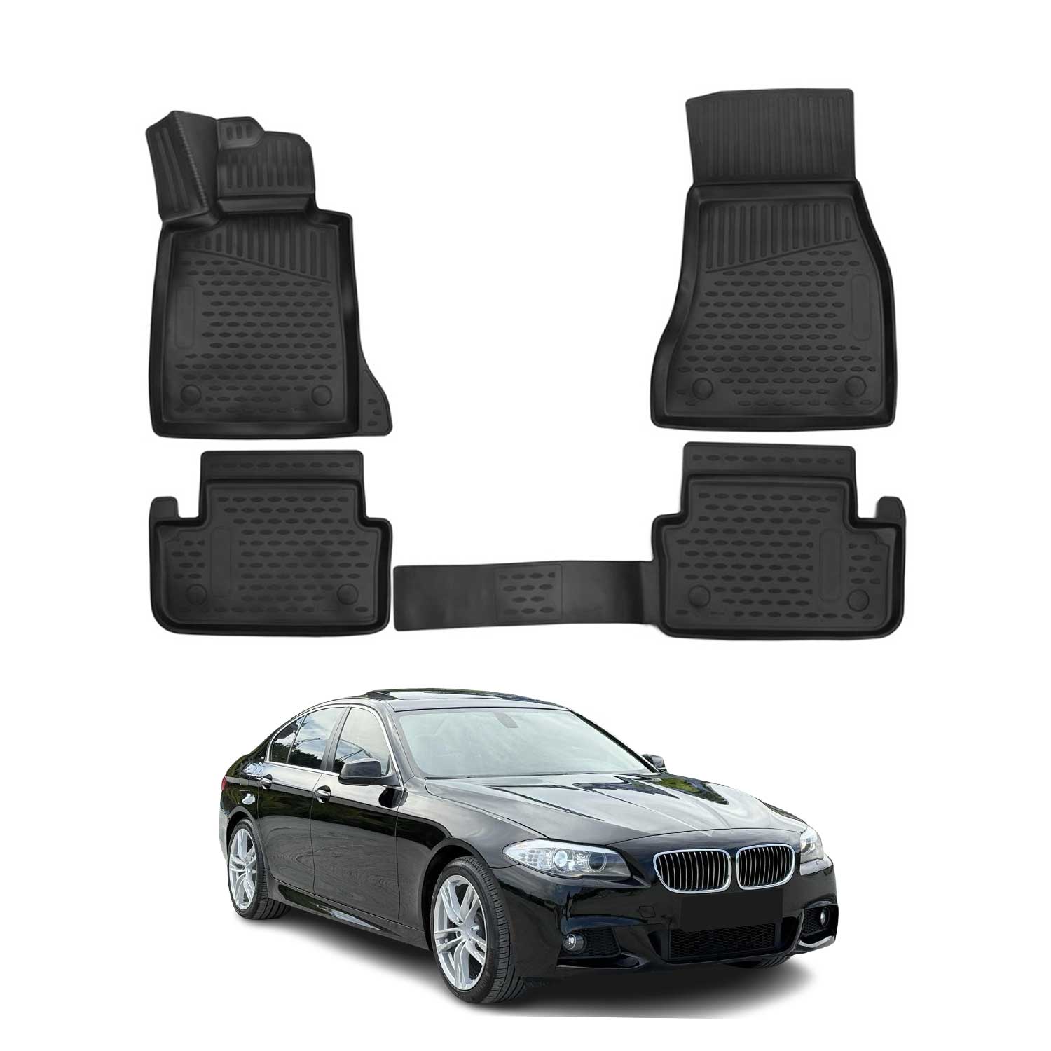 OMAC Alfombrillas De Coche para BMW Serie 5 Sedán Touring xDrive 2013-2017 4x