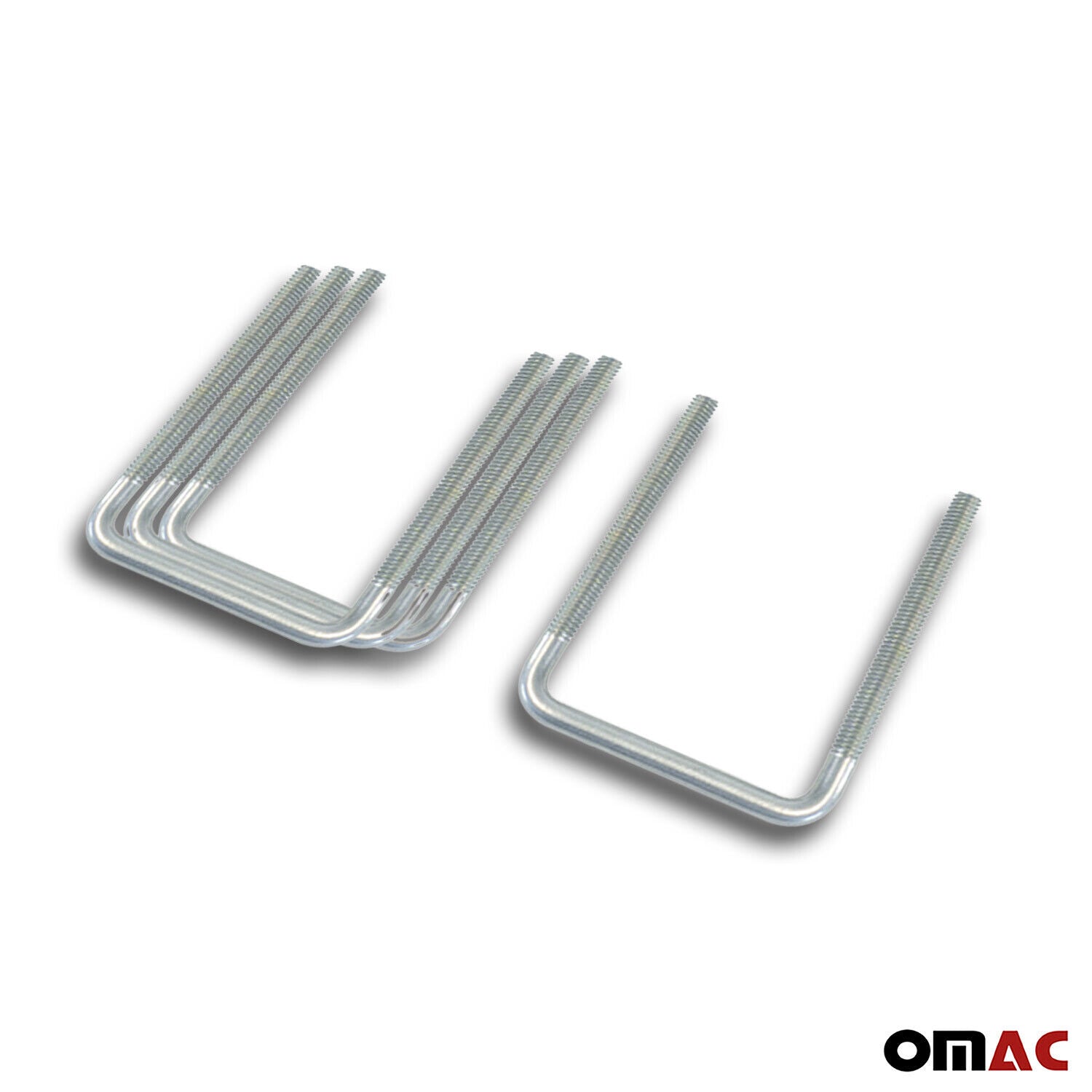 Menabo Juego de fijación en U para Maletero caja de Techo Universal Acero