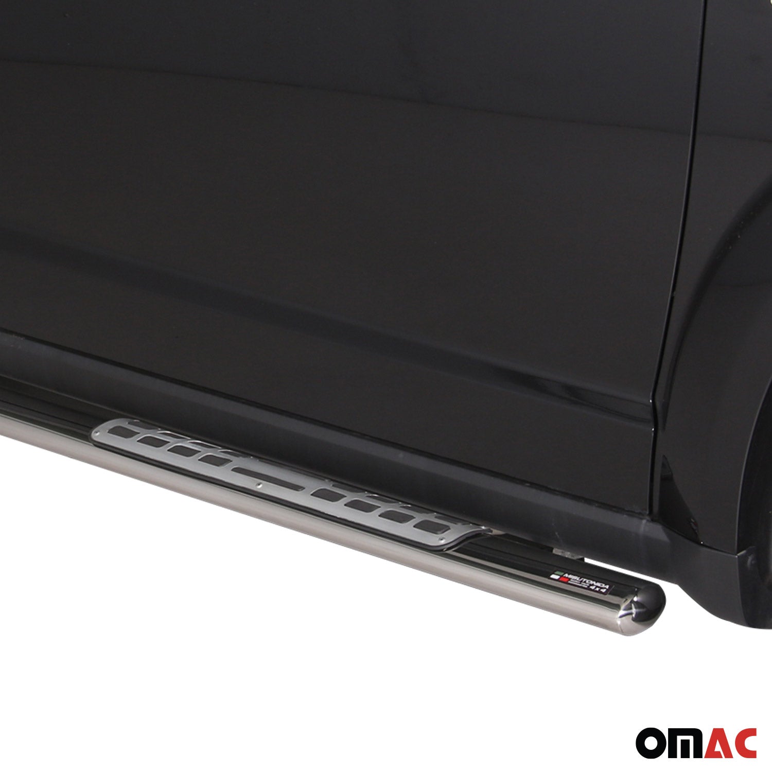 Par de Estribos Barras Laterales para Fiat Freemont 2011-2016 Plata Acero 2x