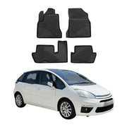 OMAC Alfombrillas De Coche para Citroen C4 Picasso 2006-2013 Negro Goma TPE 4Pza