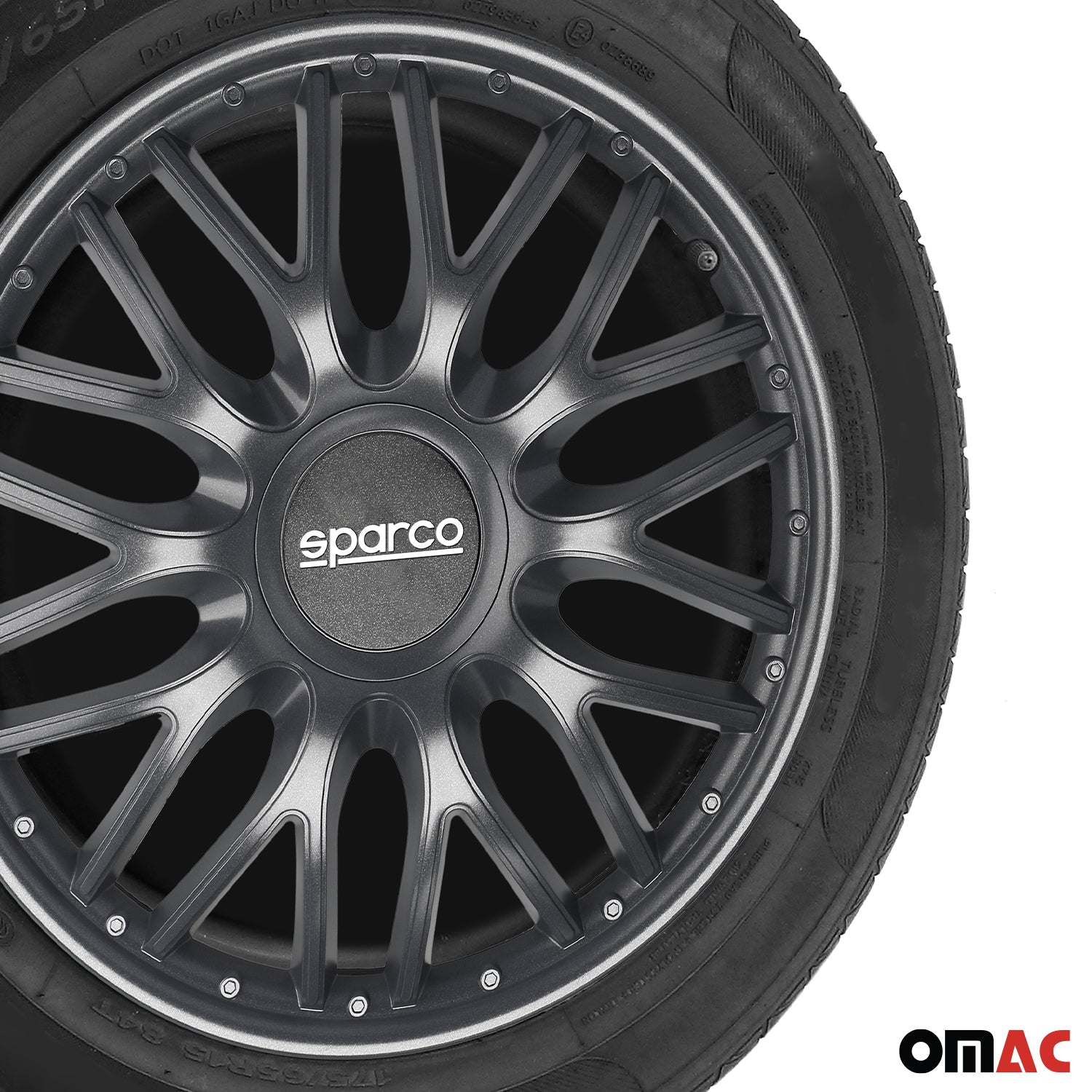 Sparco Roma Tapacubos 16" pulgadas Universal Gris ABS Plástico