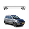 Menabo Barras de Techo Baca para Suzuki Kei 1998-2009 Gris Aluminio 2Pza