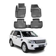 OMAC Alfombrillas De Coche para Land Rover Freelander 2006-2014 Negro 4Pza