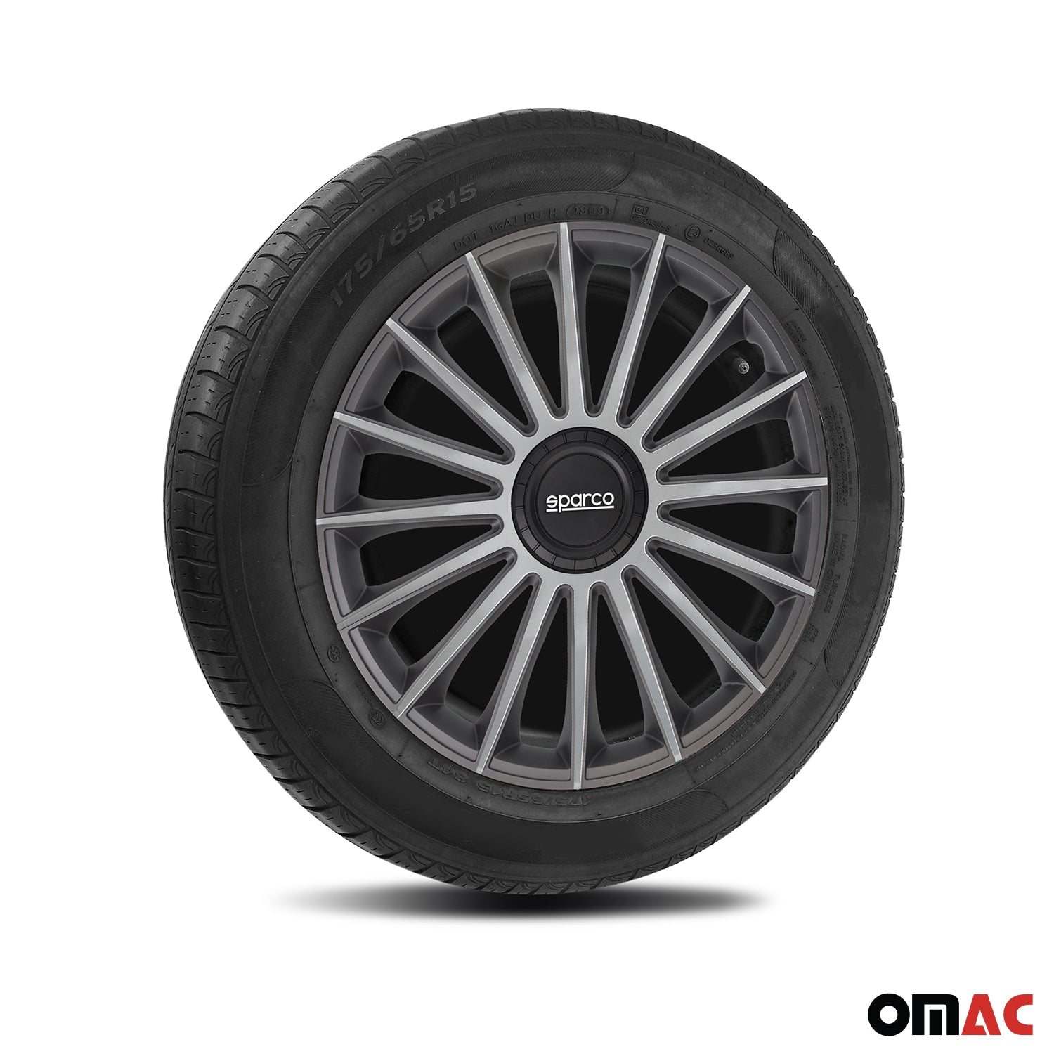 Sparco Treviso Tapacubos 16" pulgadas Universal Plata ABS Plástico