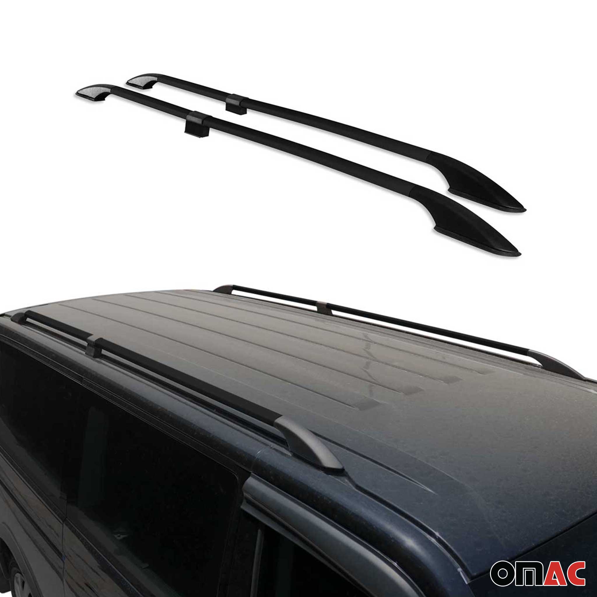 Rieles de Techo Coche para Mercedes Vito W639 W447 2003-2026 L3 ExtraLargo Negro