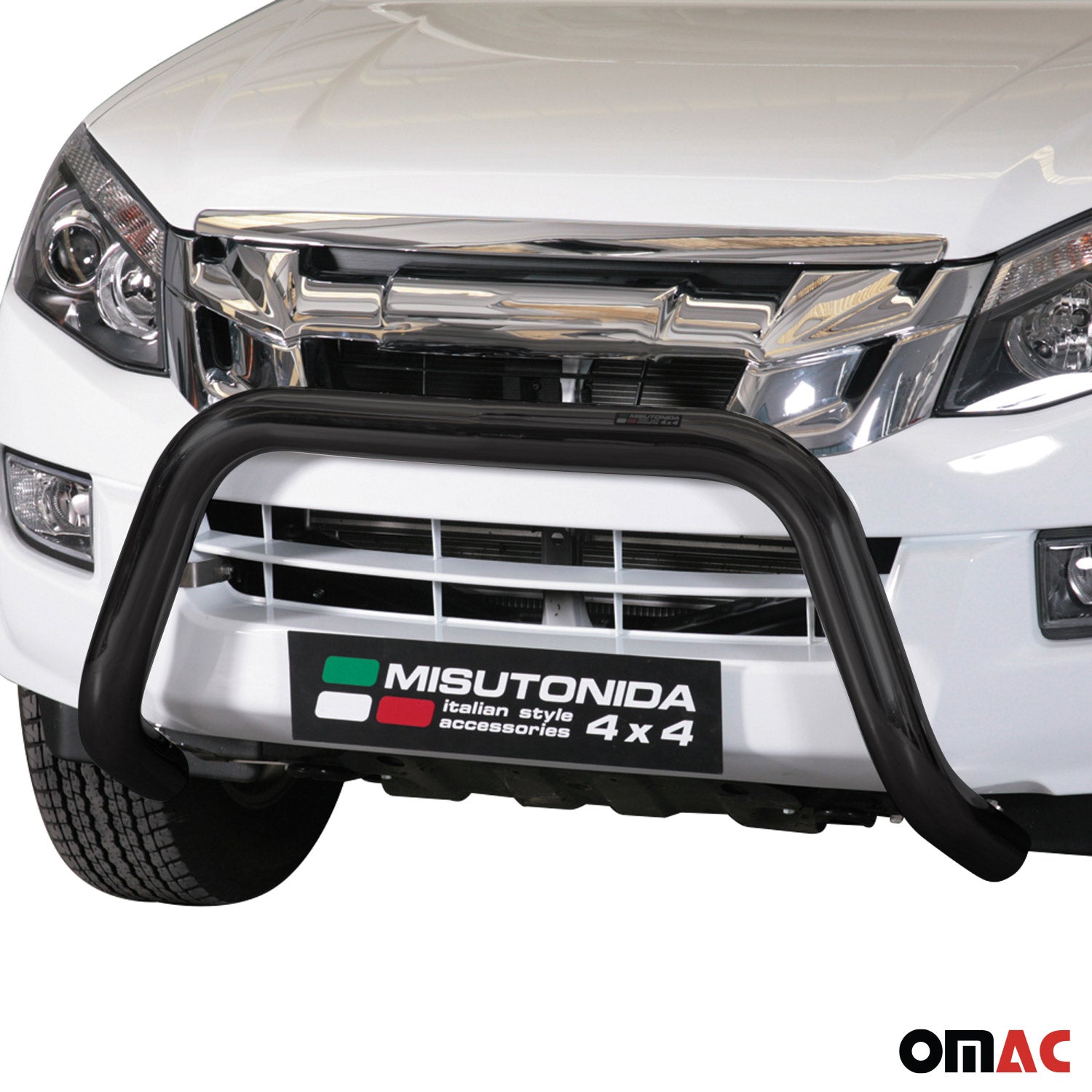 Bull Barra Frontal para Isuzu D-Max 2012-2019 Negro Acero 1Pza