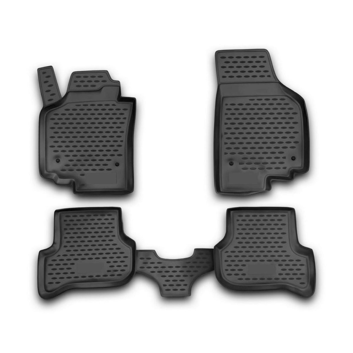 OMAC Alfombrillas De Coche para Seat Altea 2005-2009 Negro Goma TPE 4Pza