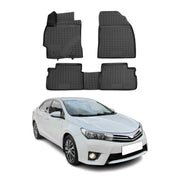 OMAC Alfombrillas De Coche para Toyota Corolla 2013-2019 Negro Goma TPE 4Pza