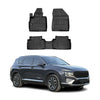 OMAC Premium Alfombrillas De Coche para Hyundai Santa Fe 2018-2025 TPE Goma 3x