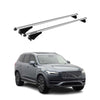 Menabo Barras de Techo Coche Baca para Volvo XC90 2015-2019 Gris Aluminio 2x