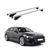 Menabo Barras de Techo Coche Baca para Audi A6 4A 2018-2025 Gris Aluminio 2Pza