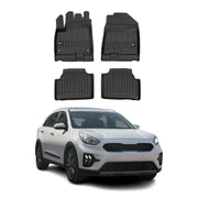 OMAC Premium Alfombrillas De Coche para Kia e-Niro 2018-2022 Negro TPE Goma 4Pza