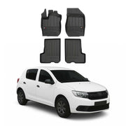 OMAC Premium Alfombrillas De Coche para Dacia Sandero 2012-2020 TPE Goma 4x