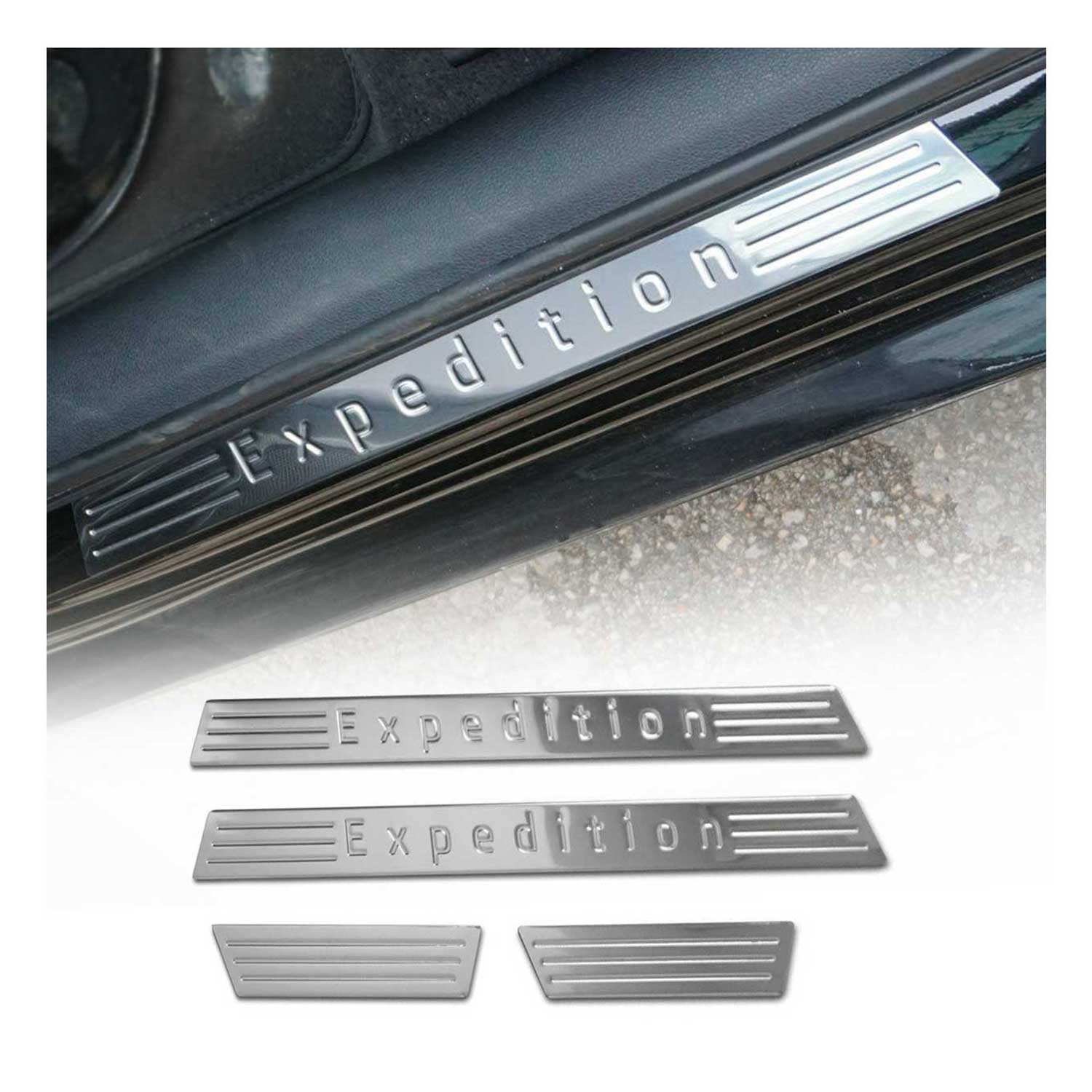 Placa del coche Umbral Edition para Audi A1 A2 A3 A4 A5 A6 Plata Acero 4x