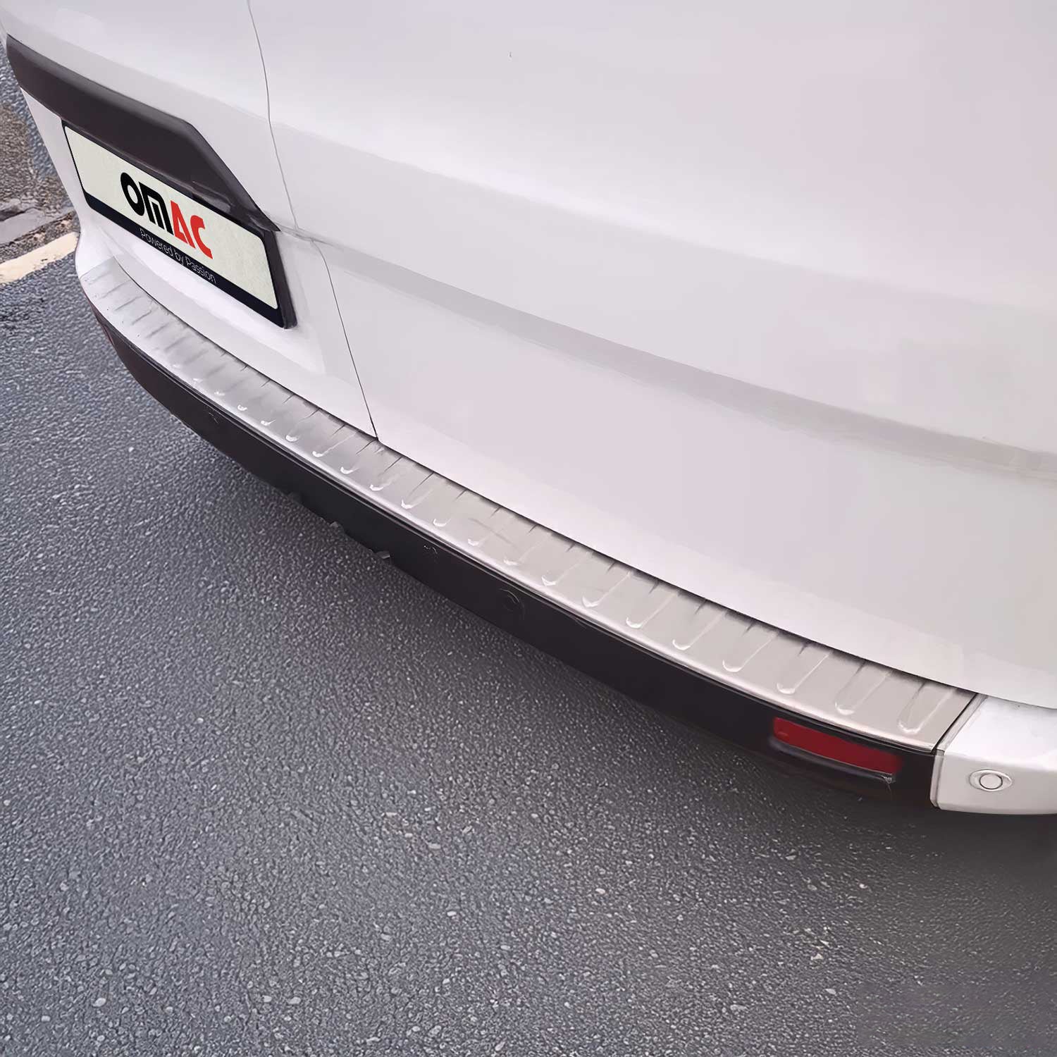 Protector Parachoques para Ford Transit Tourneo Custom 2013-2022 Acero cepillado