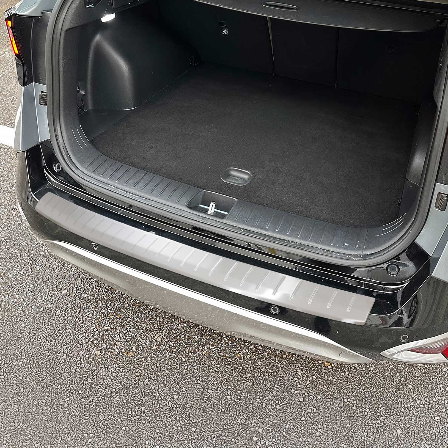 Protector de Parachoques Trasero para Kia Sportage IV 2018-2021 Acero cepillado