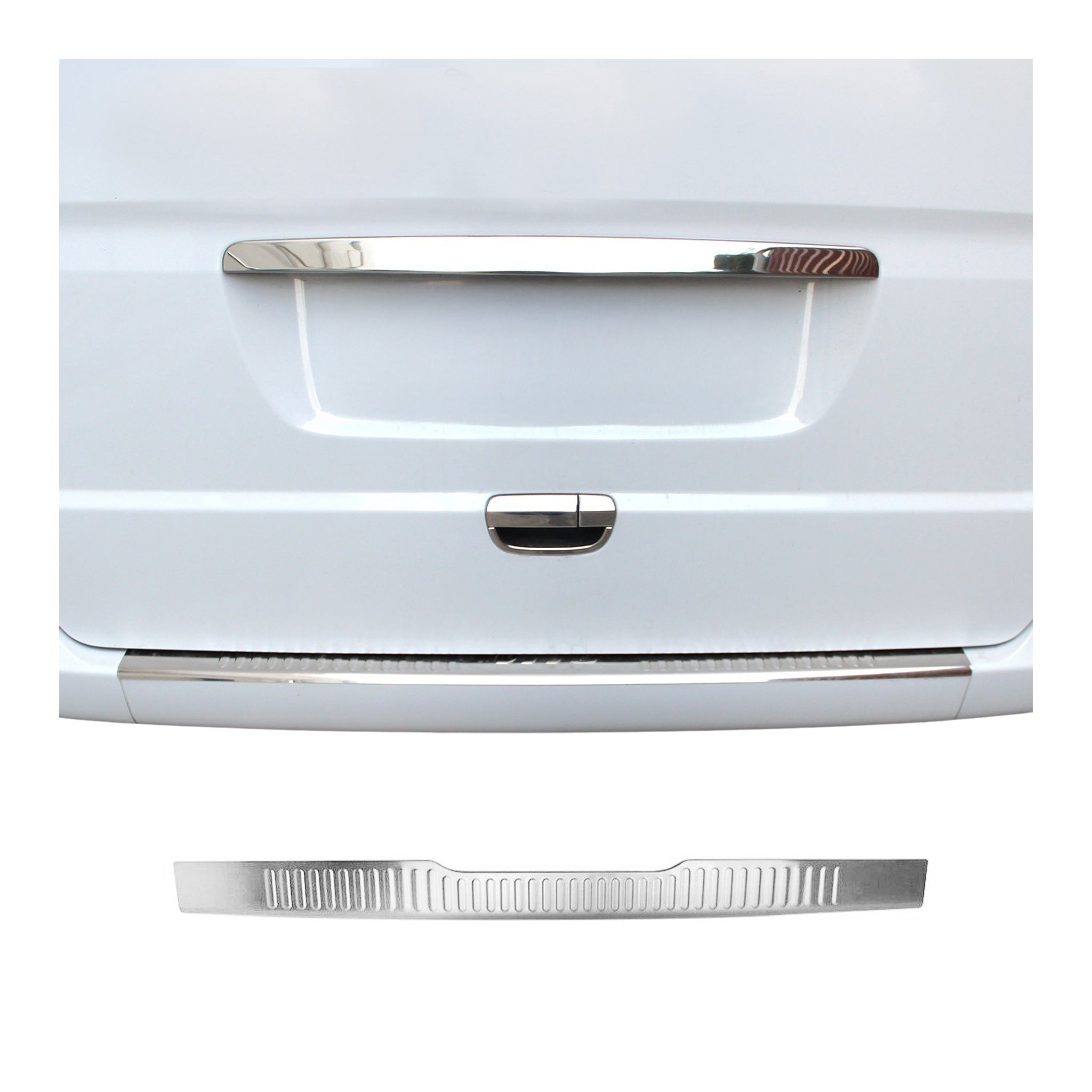 Protector Parachoques para Mercedes Vito W639 2003-2014 Acero cepillado