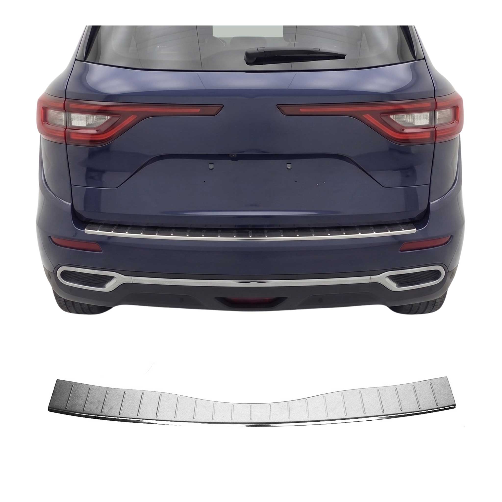 Protector Parachoques para Renault Koleos 2016-2024 Plata Brillante Acero