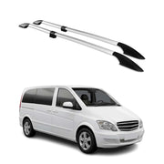 Rieles de Techo Coche para Mercedes Vito W639 W447 2003-2022 Corto Plata Alu 2x