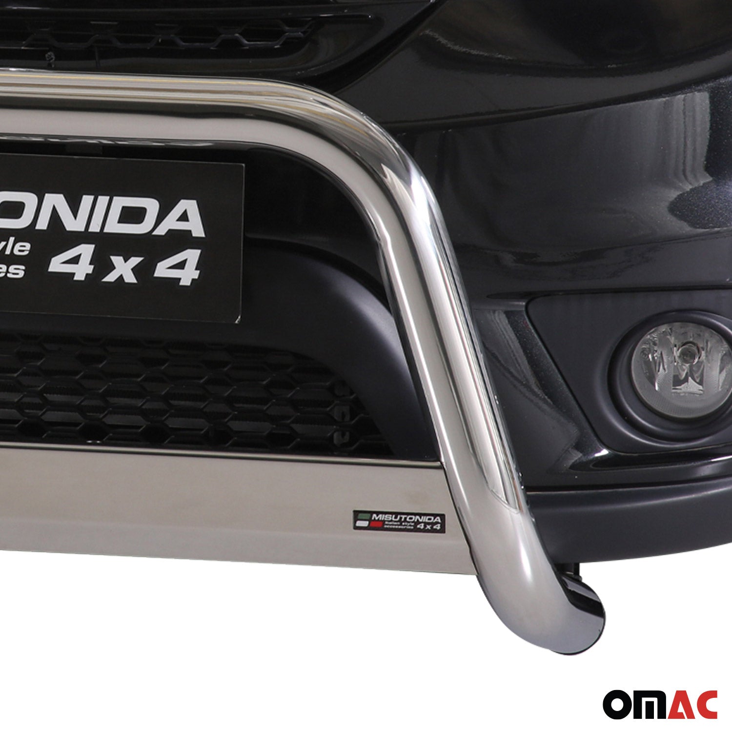 Bull Barra Frontal para Fiat Freemont 2011-2016 Plata Brillante Acero