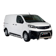 Par de Estribos Barras Laterales para Opel Vivaro 2019-2025 L2 Mitte Plata Acero