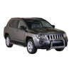 Bull Barra Frontal para Jeep Compass 2011-2016 Plata Brillante Acero