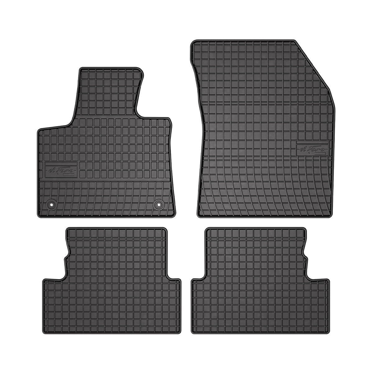 OMAC Alfombrillas De Coche para Peugeot 3008 2016-2024 Negro Goma 4Pza