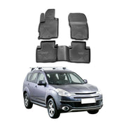 OMAC Alfombrillas De Coche para Citroen C-Crosser 2007-2012 Negro Goma TPE 4Pza