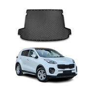 OMAC Bandeja Maletero Alfombrilla para Kia Sportage 2016-2021 Negro Goma TPE