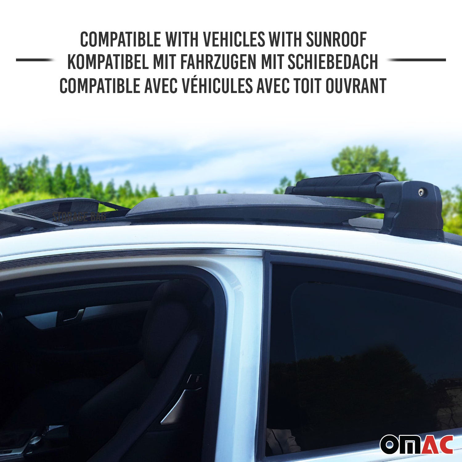 Soporte para windsurf Cinta 3mt con Trinquete Universal Negro Poliéster