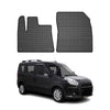 OMAC Alfombrillas De Coche para Fiat Doblo 2010-2020 Negro Goma 2Pza