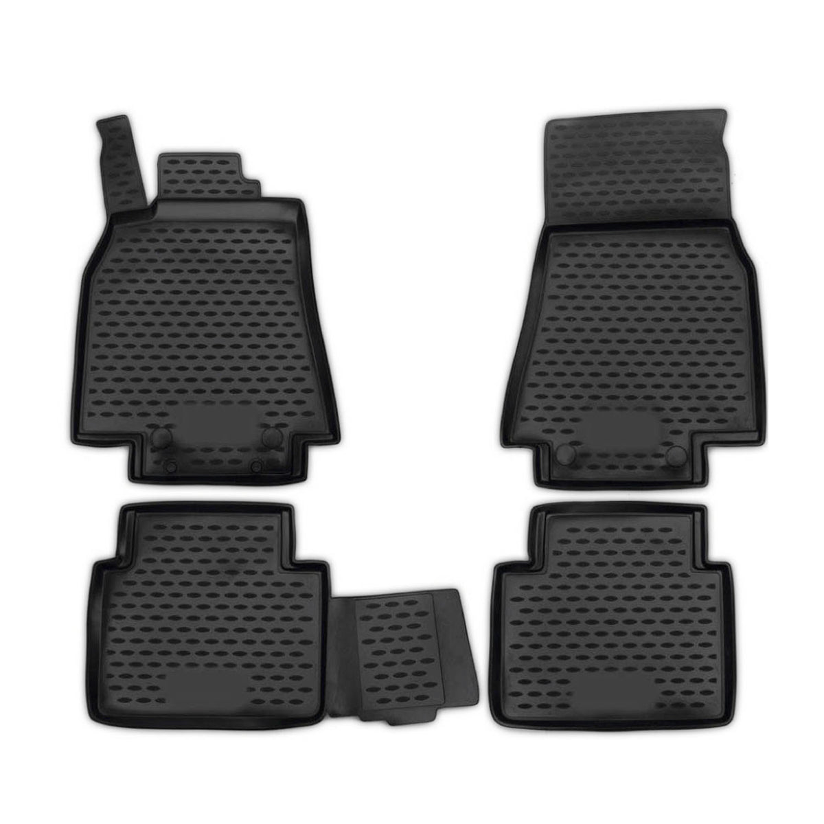 OMAC Alfombrillas De Coche para Mercedes B Class W245 2005-2011 Negro TPE 4Pza