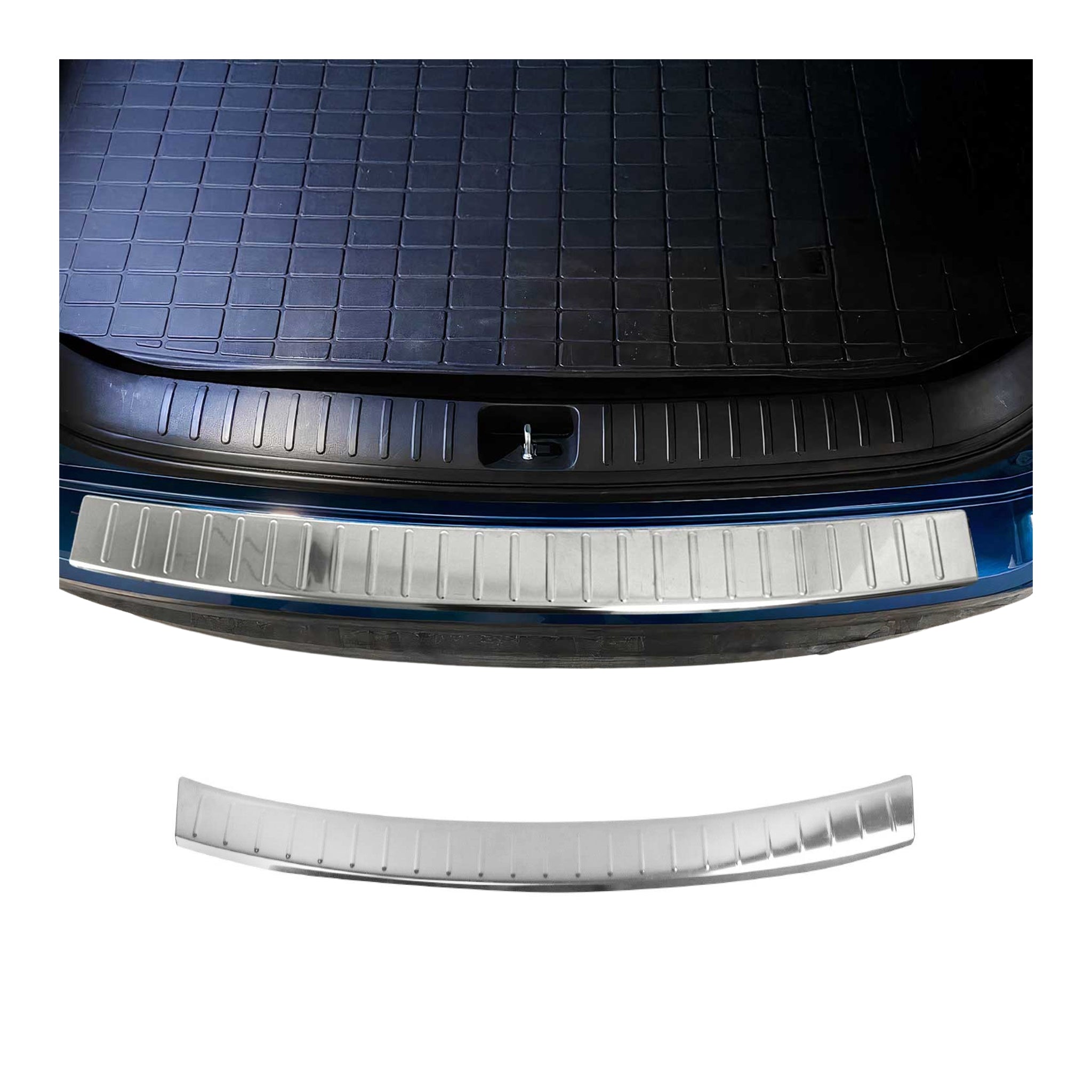 Protector Parachoques para Hyundai Tucson 2018-2020 Plata Brillante Acero