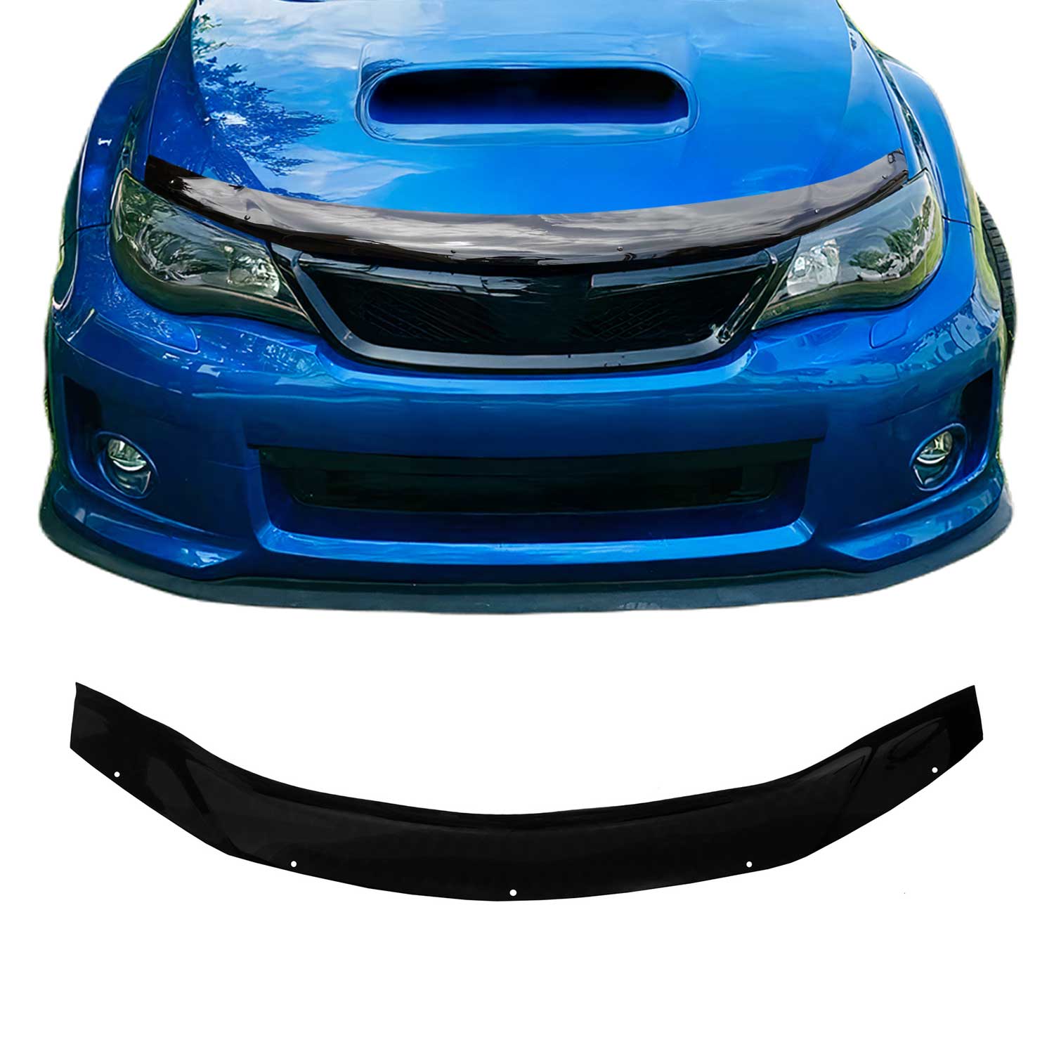 Deflector de Capó para Subaru Impreza 2007-2011 Oscuro Brillante Acrílico