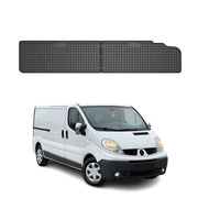 OMAC Alfombrillas De Coche para Renault Trafic 3RD ROW 2001-2014 Negro Goma 2Pza