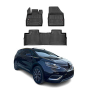 OMAC Premium Alfombrillas De Coche para Renault Espace 2015-2020 TPE Goma 3x