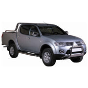 Bull Barra Frontal para Mitsubishi L200 2010-2015 Plata Brillante Acero 1Pza