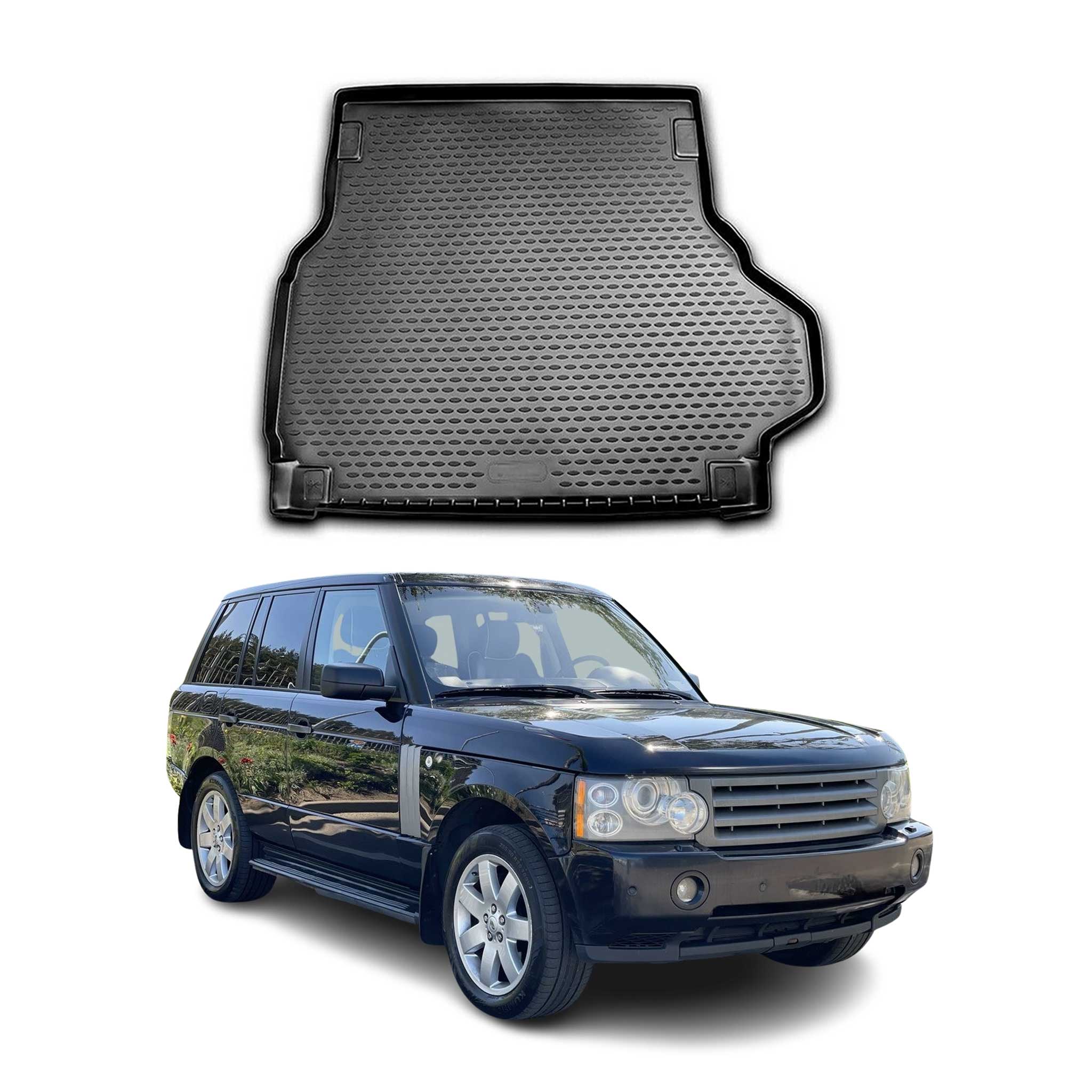 OMAC Bandeja Maletero Alfombrilla para Range Rover 2001-2012 Negro Goma TPE 1Pza