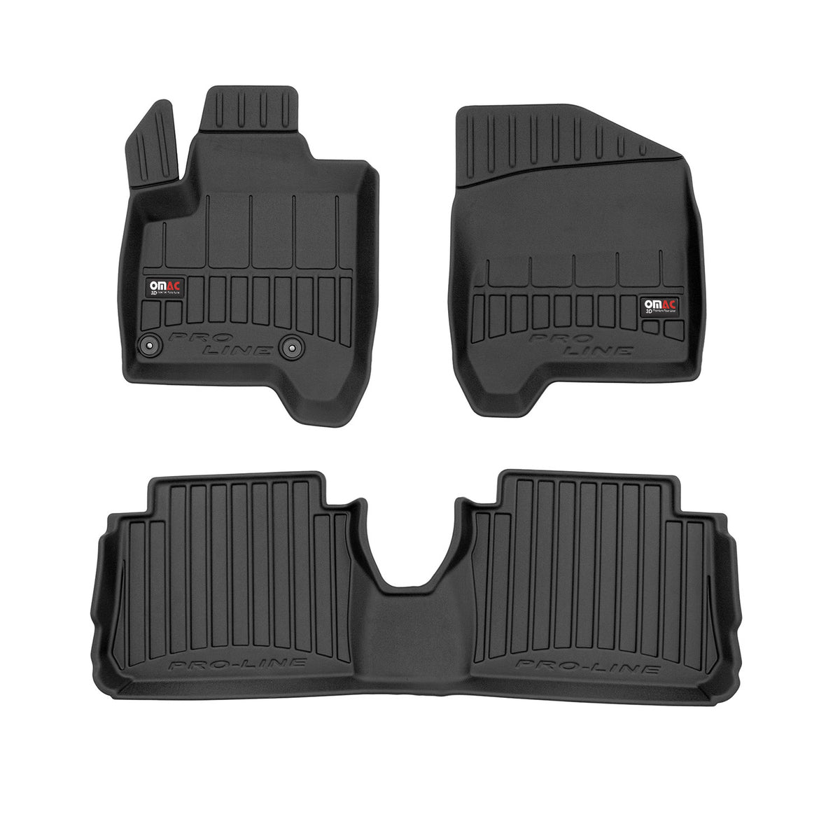 OMAC Premium Alfombrillas De Coche para Citroen C3 Picasso 2009-2016 TPE Goma 3x